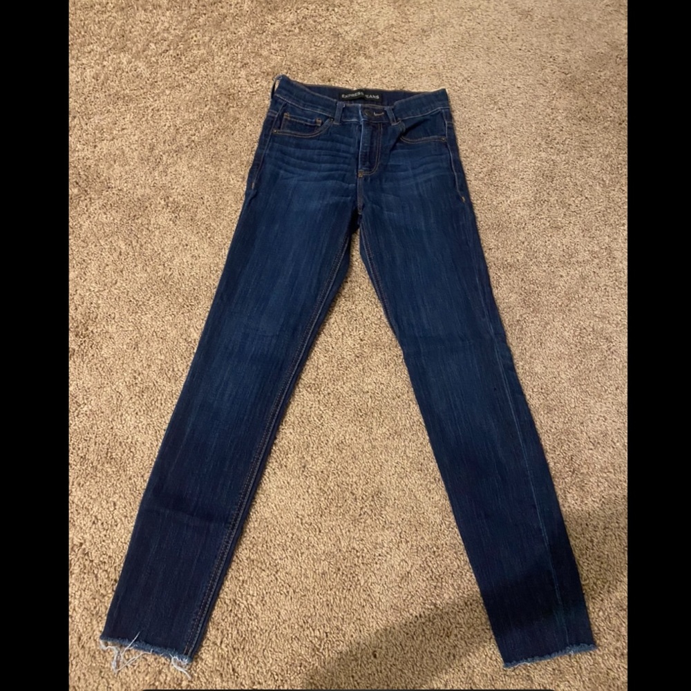 Express high rise cropped leggings 00 NWOT